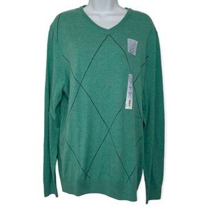 Croft & Barrow Argyle Sweater Top NWT